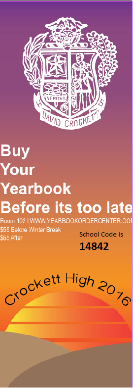 Buy Your Yearbook Before It's Too Late!