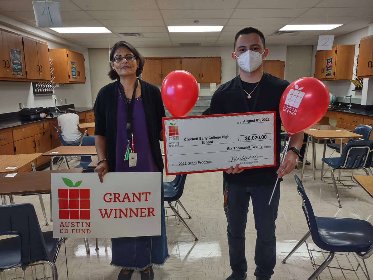 Congratulations to Ms Gigi Azam for being a Grant Winner at Austin Ed Fund
