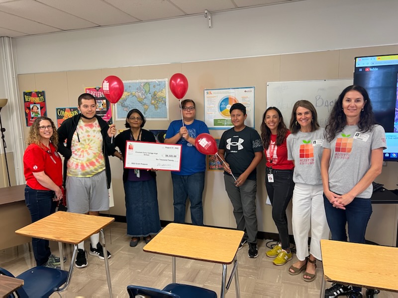 Congratulations to Ms Gigi Azam for being a Grant Winner at Austin Ed Fund