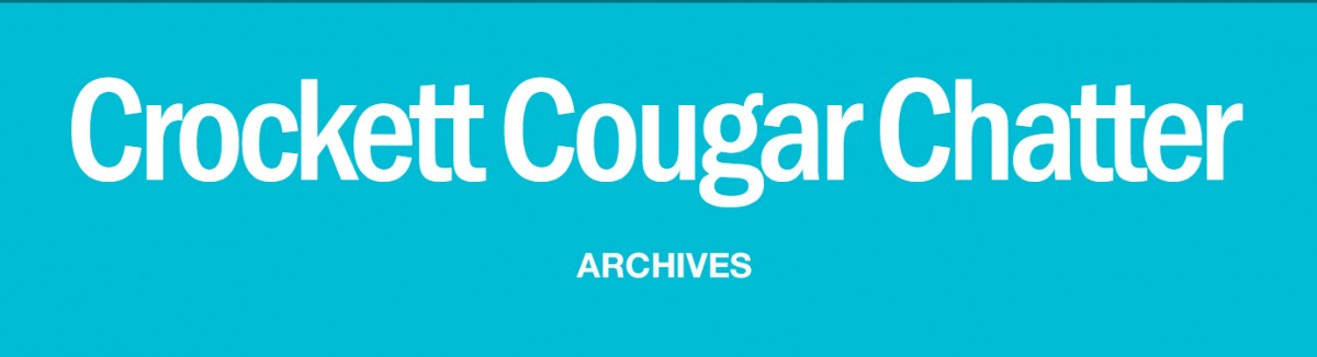 Crockett Cougar Chatter Archives Banner