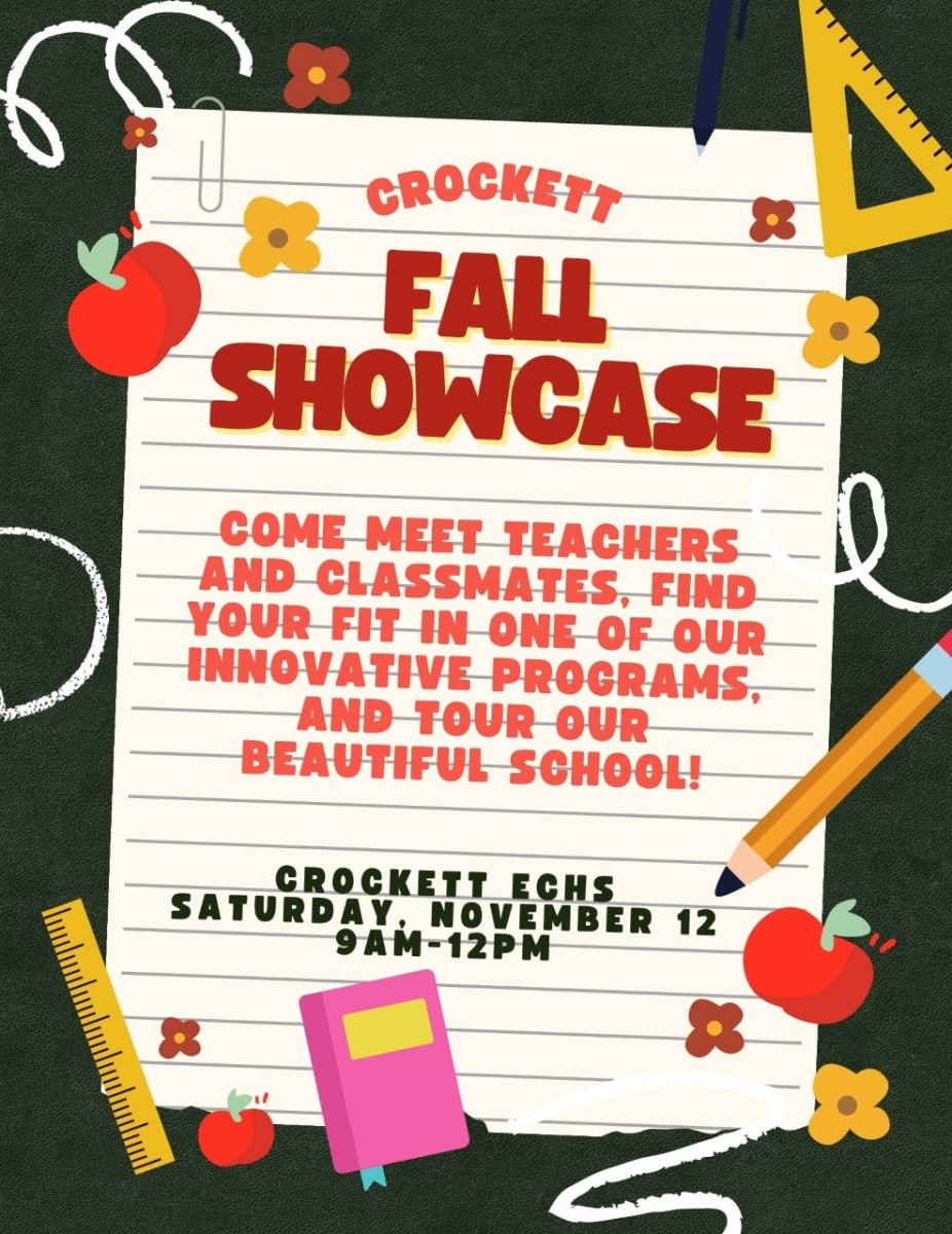 Crockett Fall Showcase - Sat. Nov. 12th - 9am to Noon