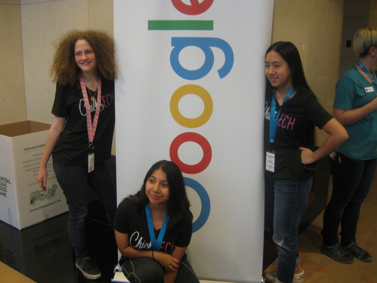 Crockett students participate in ChickTech Program at Google.