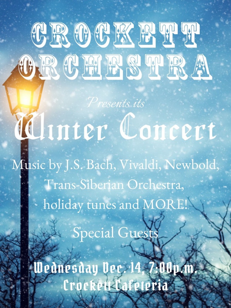 Crockett Orchestra's Winter Concert - Wednesday December 14th